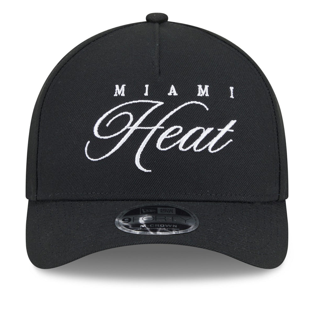 NBA Miami Heat 2025 NBA Draft M-Crown A-Frame 9FORTY Adjustable Hat