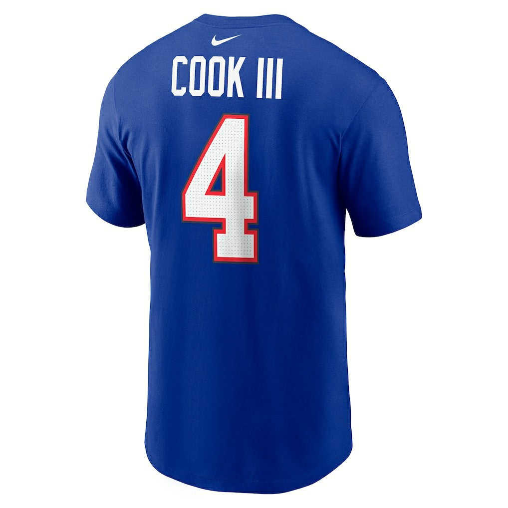 James Cook  Name & Number T-Shirt - Buffalo Bills