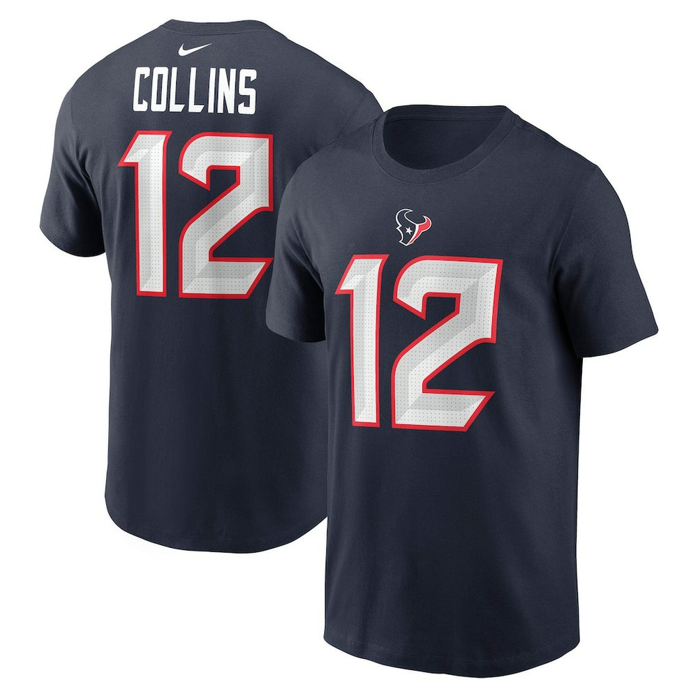 Nico Collins  Name & Number T-Shirt - Houston Texans