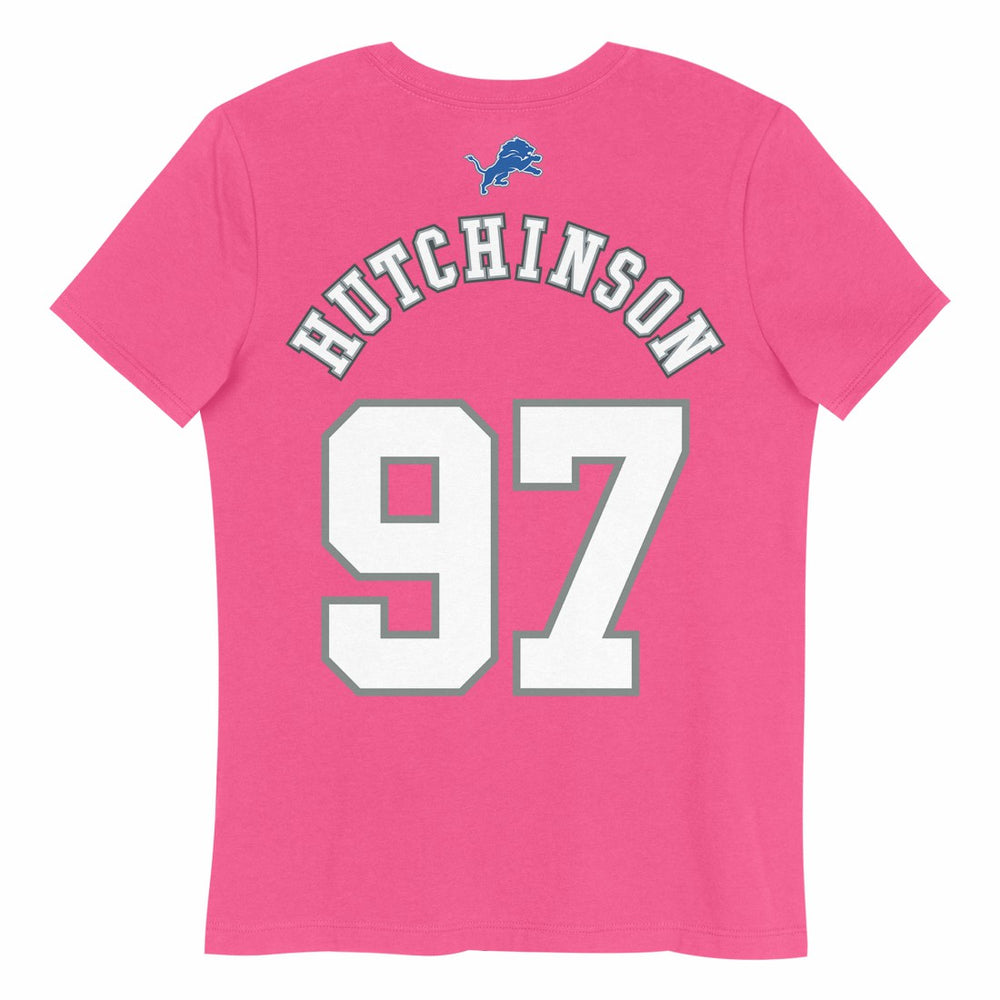 Aidan Hutchinson  Girls Youth Player Name & Number T-Shirt - Detroit Lions