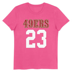 Christian McCaffrey  Girls Youth Player Name & Number T-Shirt - San Francisco 49ers