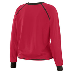 WEAR by Erin Andrews Women's Plus Size Tie-Front Long Sleeve Top - Arizona Cardinals