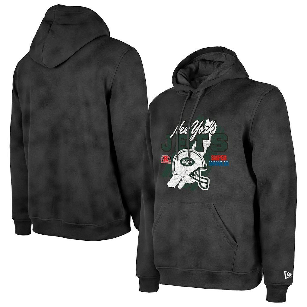 Identity Helmet Enzyme Washed Pullover Hoodie - New York Jets
