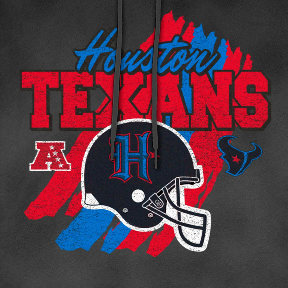 Identity Helmet Enzyme Washed Pullover Hoodie - Houston Texans