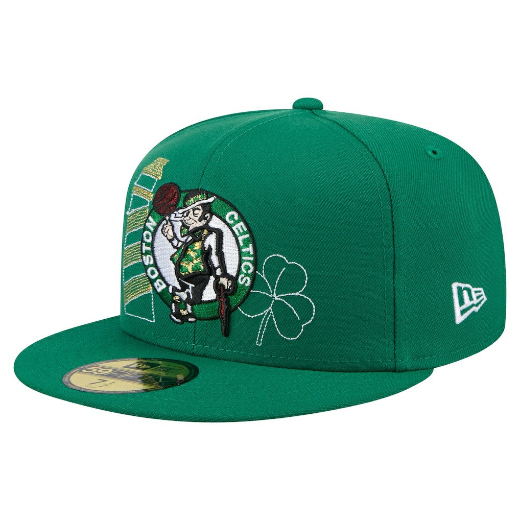 NBA Boston Celtics State Stitch 59FIFTY Fitted Hat