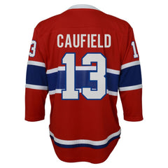 NHL Red Cole Caufield Montreal Canadiens Youth Home Replica Player Jersey