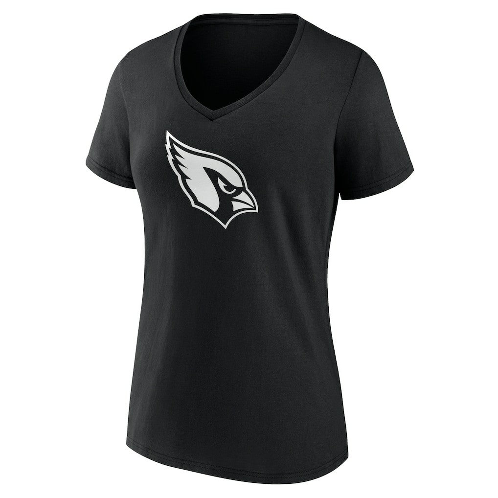 Women's Personalized Name & Number Monochrome V-Neck T-Shirt - Arizona Cardinals
