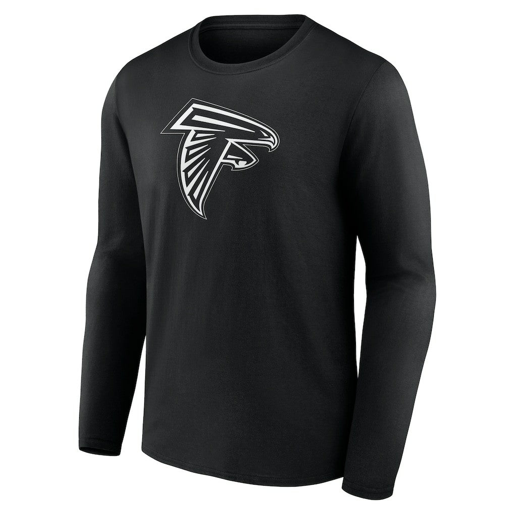 Personalized Name & Number Monochrome Long Sleeve T-Shirt - Atlanta Falcons