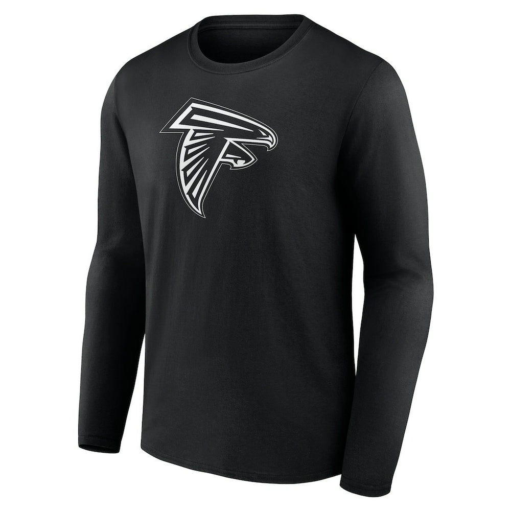Personalized Name & Number Monochrome Long Sleeve T-Shirt - Atlanta Falcons