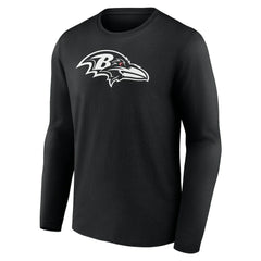 Personalized Name & Number Monochrome Long Sleeve T-Shirt - Baltimore Ravens