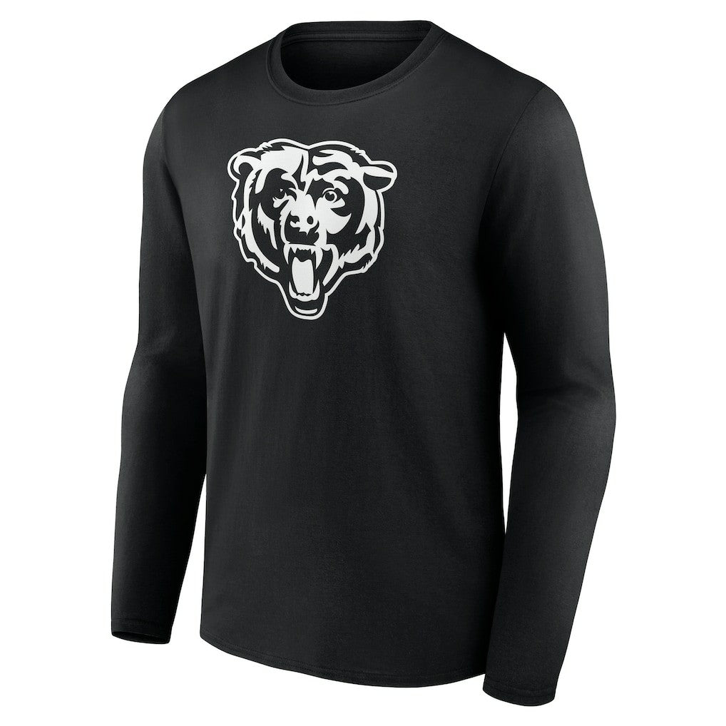 Personalized Name & Number Monochrome Long Sleeve T-Shirt - Chicago Bears
