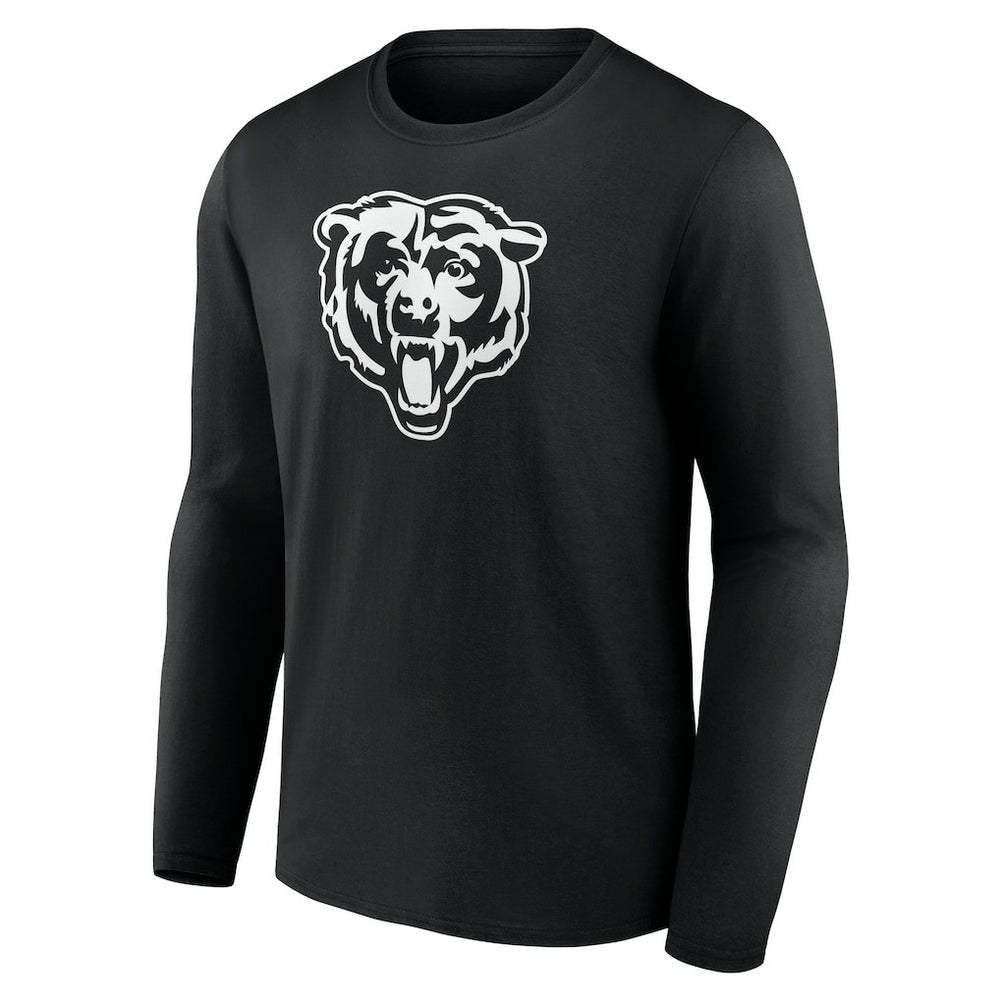 Personalized Name & Number Monochrome Long Sleeve T-Shirt - Chicago Bears