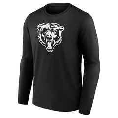Personalized Name & Number Monochrome Long Sleeve T-Shirt - Chicago Bears