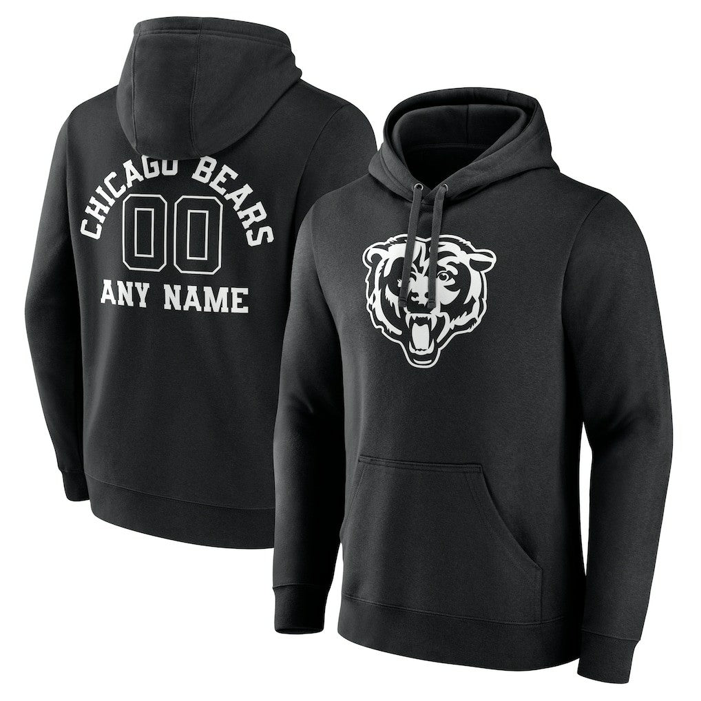 Personalized Name & Number Pullover Hoodie - Chicago Bears