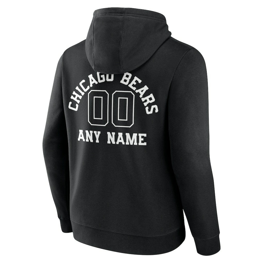 Personalized Name & Number Pullover Hoodie - Chicago Bears