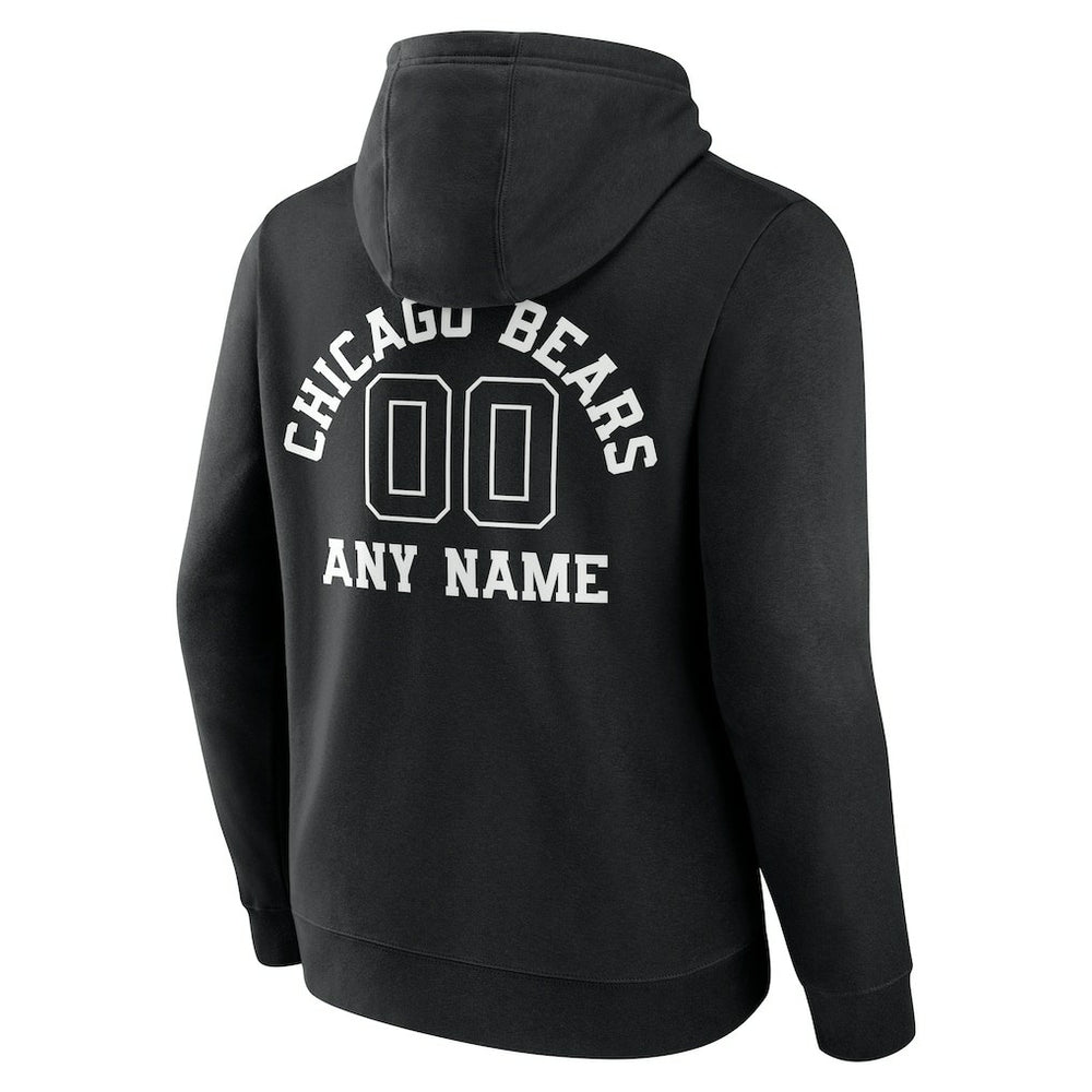Personalized Name & Number Pullover Hoodie - Chicago Bears