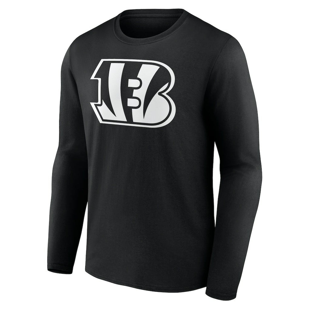 Personalized Name & Number Monochrome Long Sleeve T-Shirt - Cincinnati Bengals