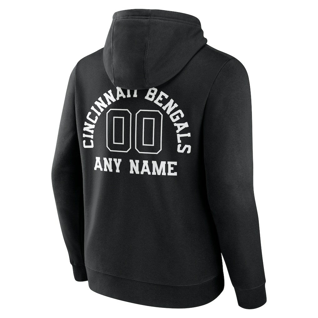 Personalized Name & Number Pullover Hoodie - Cincinnati Bengals
