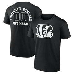 Personalized Name & Number Monochrome T-Shirt - Cincinnati Bengals