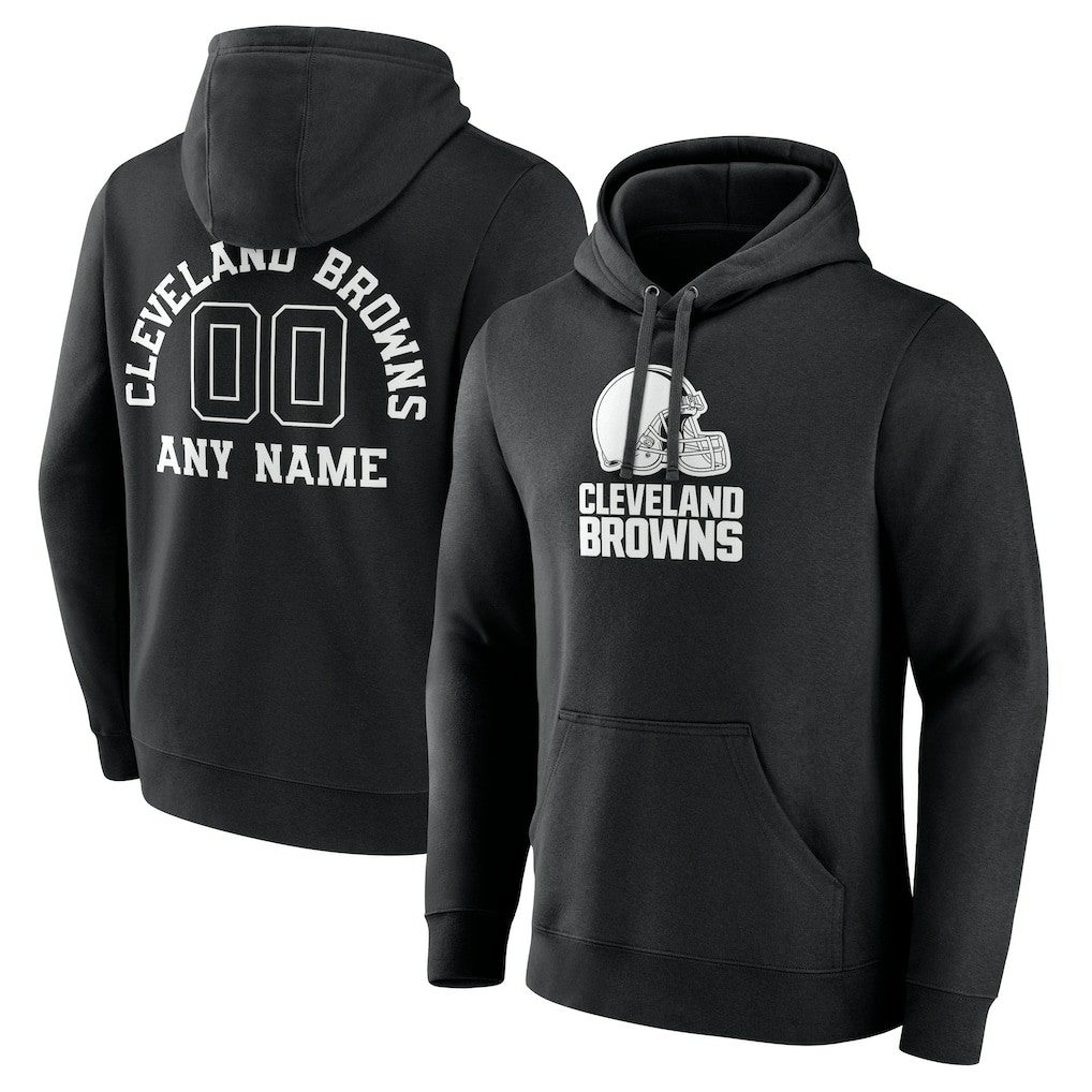 Personalized Name & Number Pullover Hoodie - Cleveland Browns