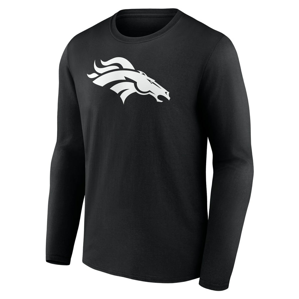 Personalized Name & Number Monochrome Long Sleeve T-Shirt - Denver Broncos
