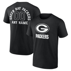 Personalized Name & Number Monochrome T-Shirt - Green Bay Packers