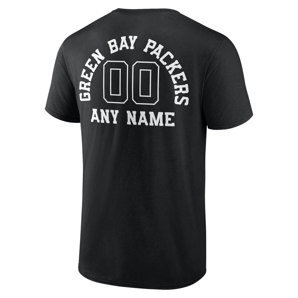 Personalized Name & Number Monochrome T-Shirt - Green Bay Packers