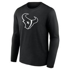 Personalized Name & Number Monochrome Long Sleeve T-Shirt - Houston Texans