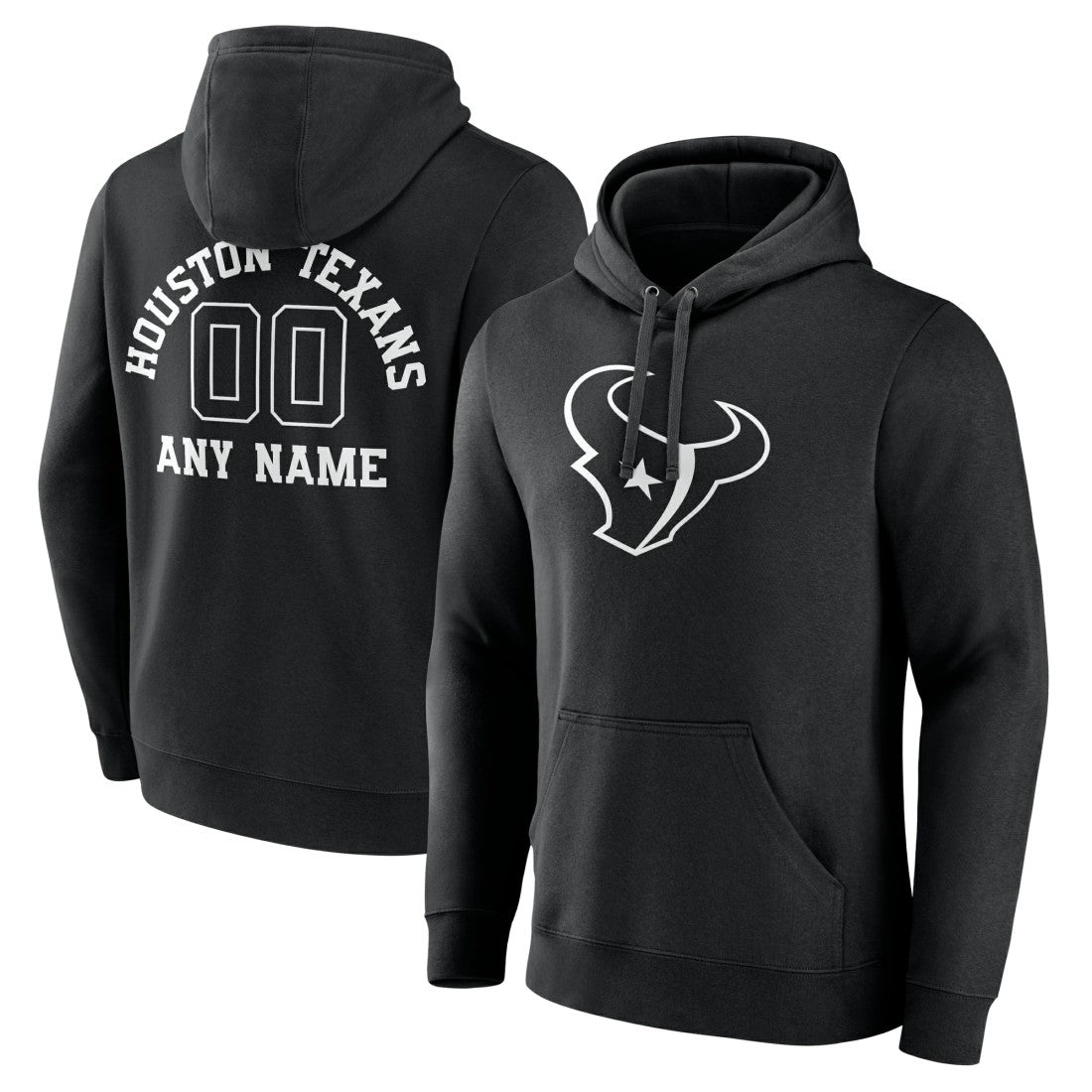 Personalized Name & Number Pullover Hoodie - Houston Texans