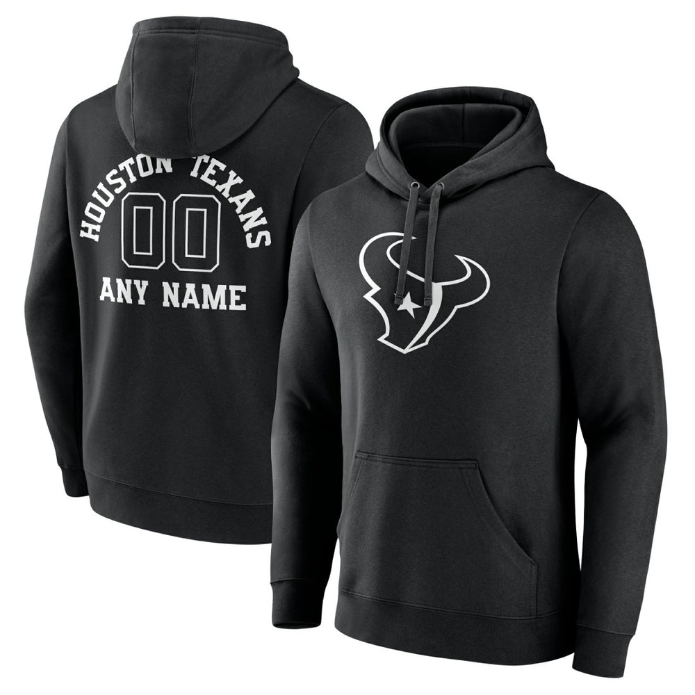 Personalized Name & Number Pullover Hoodie - Houston Texans