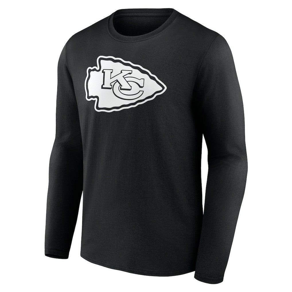 Personalized Name & Number Monochrome Long Sleeve T-Shirt - Kansas City Chiefs