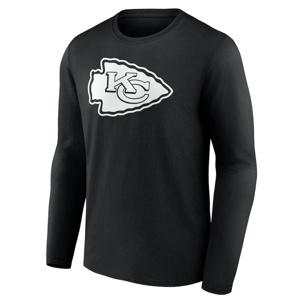 Personalized Name & Number Monochrome Long Sleeve T-Shirt - Kansas City Chiefs