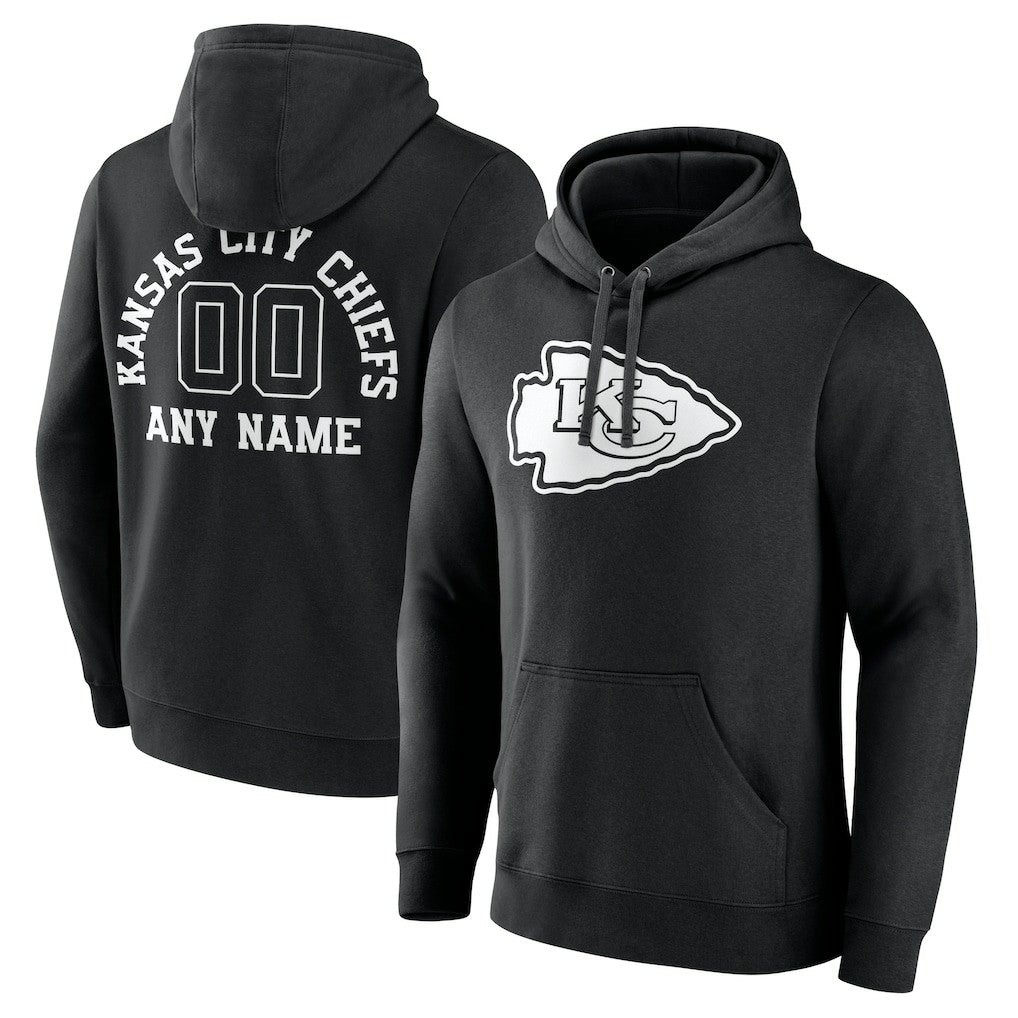 Personalized Name & Number Pullover Hoodie - Kansas City Chiefs