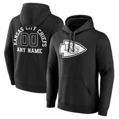 Personalized Name & Number Pullover Hoodie - Kansas City Chiefs