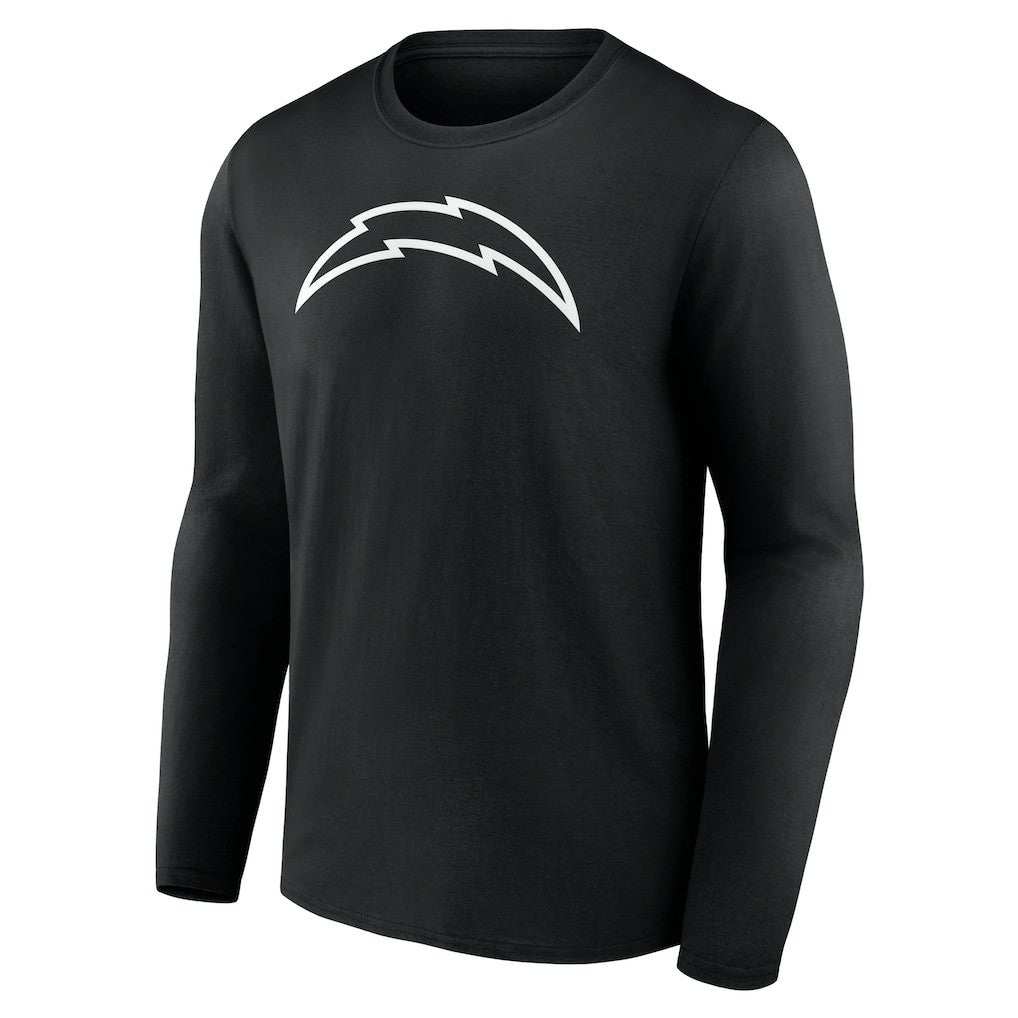 Personalized Name & Number Monochrome Long Sleeve T-Shirt - Los Angeles Chargers