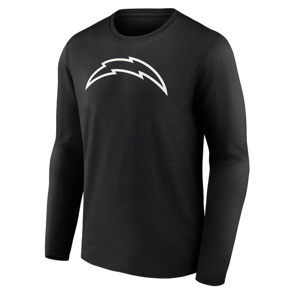 Personalized Name & Number Monochrome Long Sleeve T-Shirt - Los Angeles Chargers