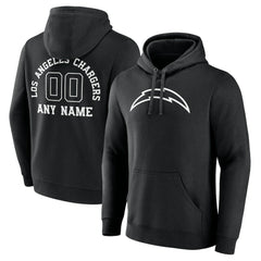 Personalized Name & Number Pullover Hoodie - Los Angeles Chargers
