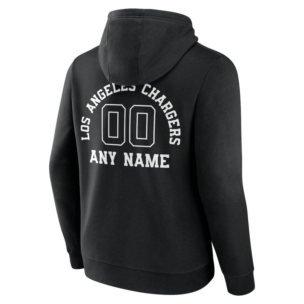Personalized Name & Number Pullover Hoodie - Los Angeles Chargers