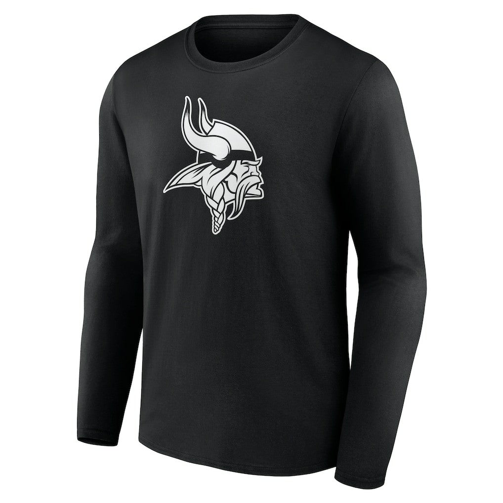 Personalized Name & Number Monochrome Long Sleeve T-Shirt - Minnesota Vikings