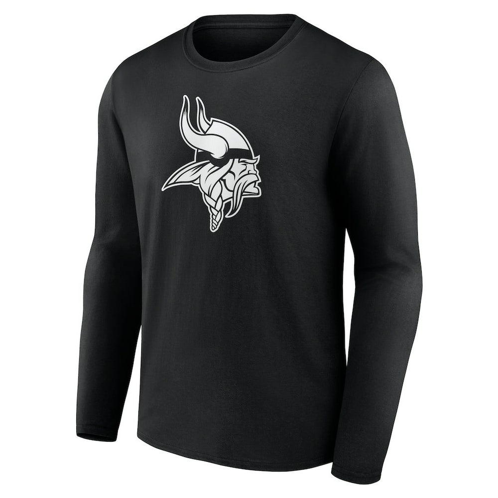 Personalized Name & Number Monochrome Long Sleeve T-Shirt - Minnesota Vikings