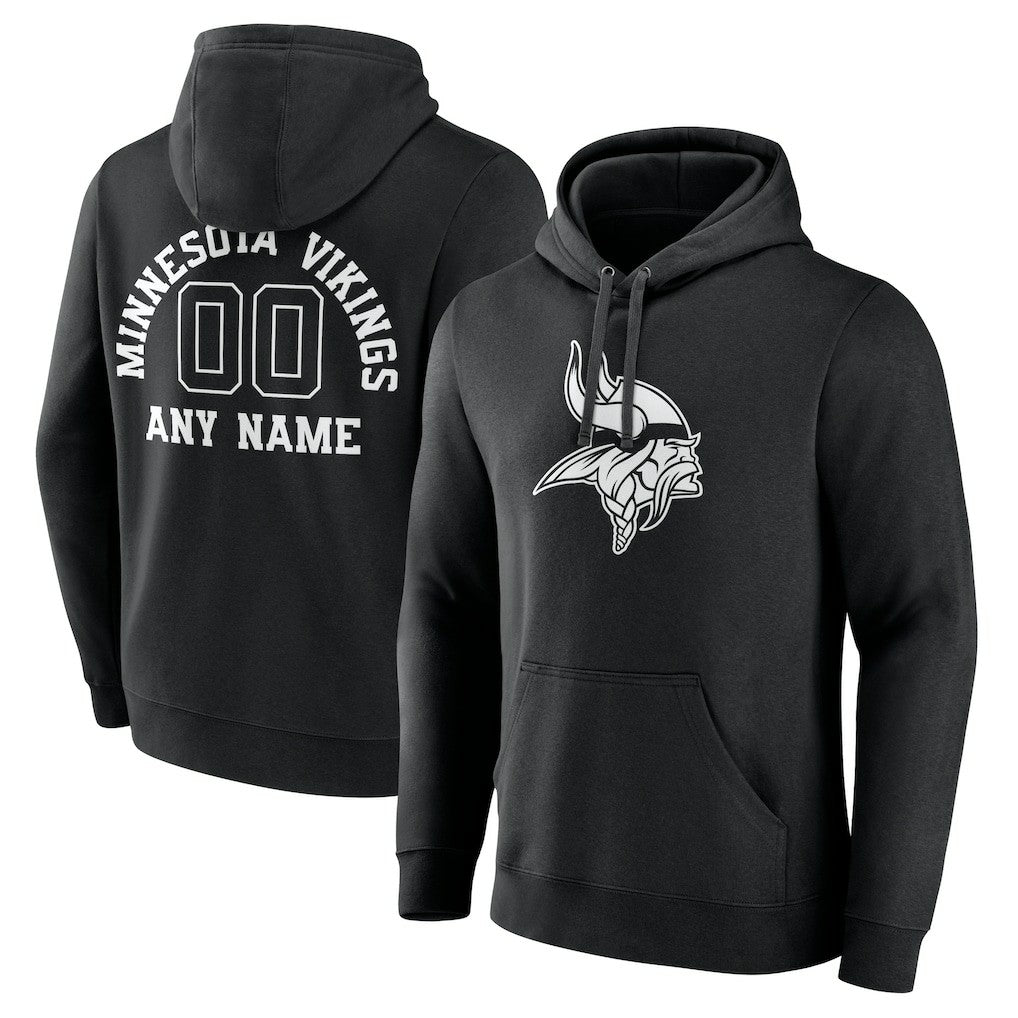 Personalized Name & Number Pullover Hoodie - Minnesota Vikings