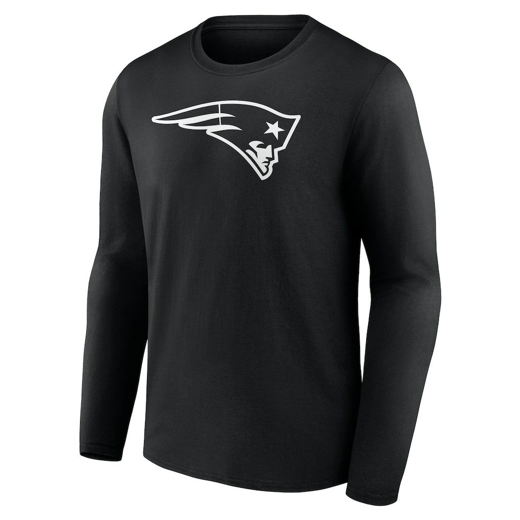 Personalized Name & Number Monochrome Long Sleeve T-Shirt - New England Patriots