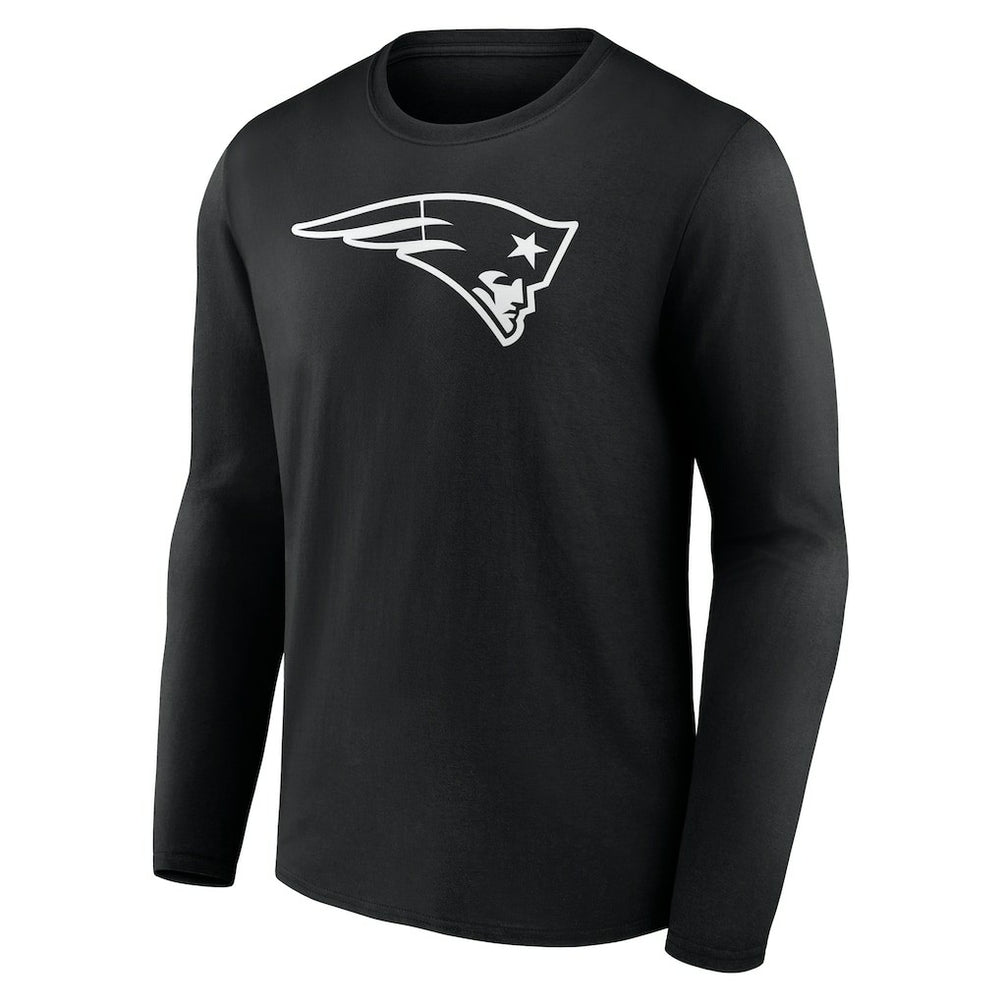 Personalized Name & Number Monochrome Long Sleeve T-Shirt - New England Patriots