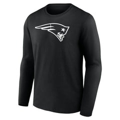 Personalized Name & Number Monochrome Long Sleeve T-Shirt - New England Patriots