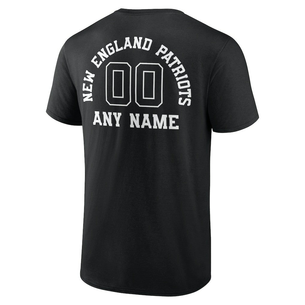 Personalized Name & Number Monochrome T-Shirt - New England Patriots
