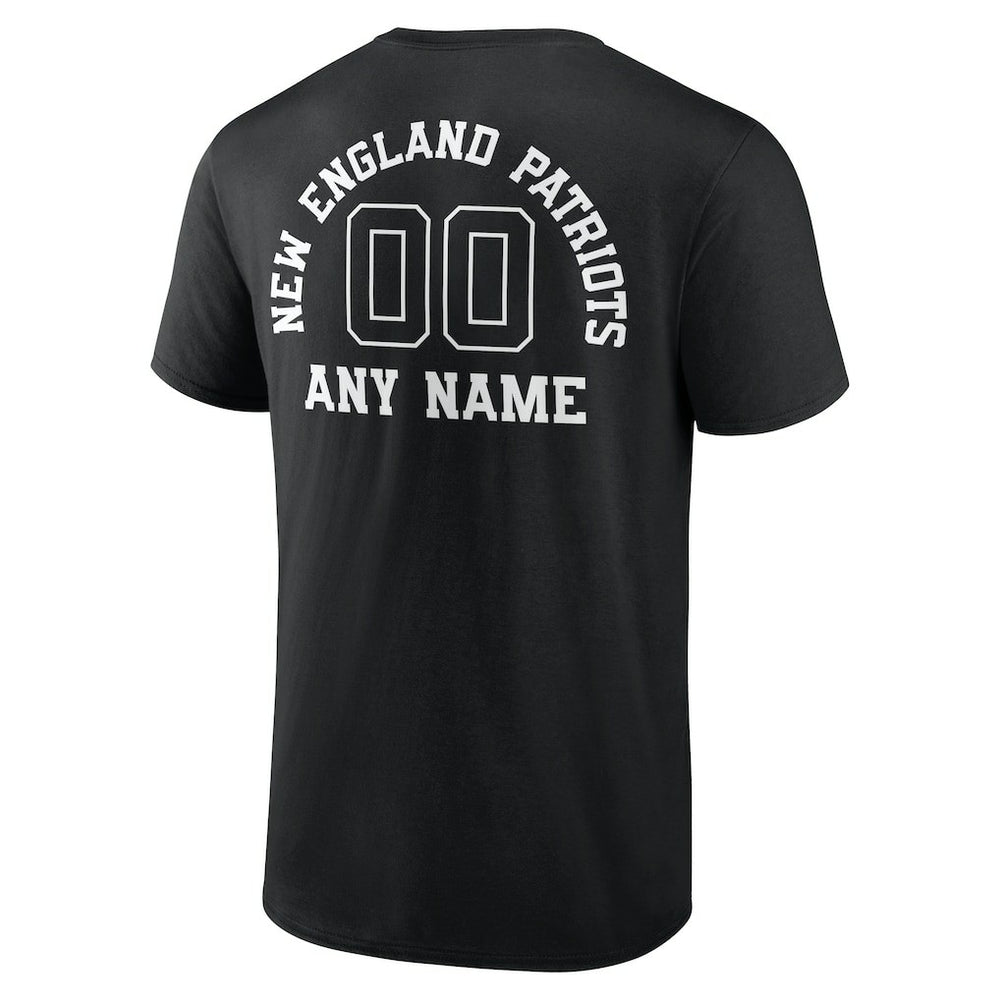 Personalized Name & Number Monochrome T-Shirt - New England Patriots