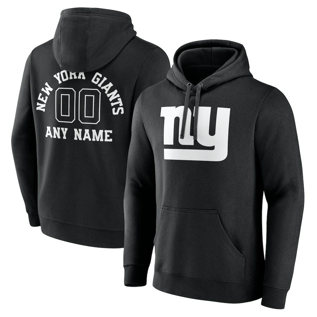 Personalized Name & Number Pullover Hoodie - New York Giants