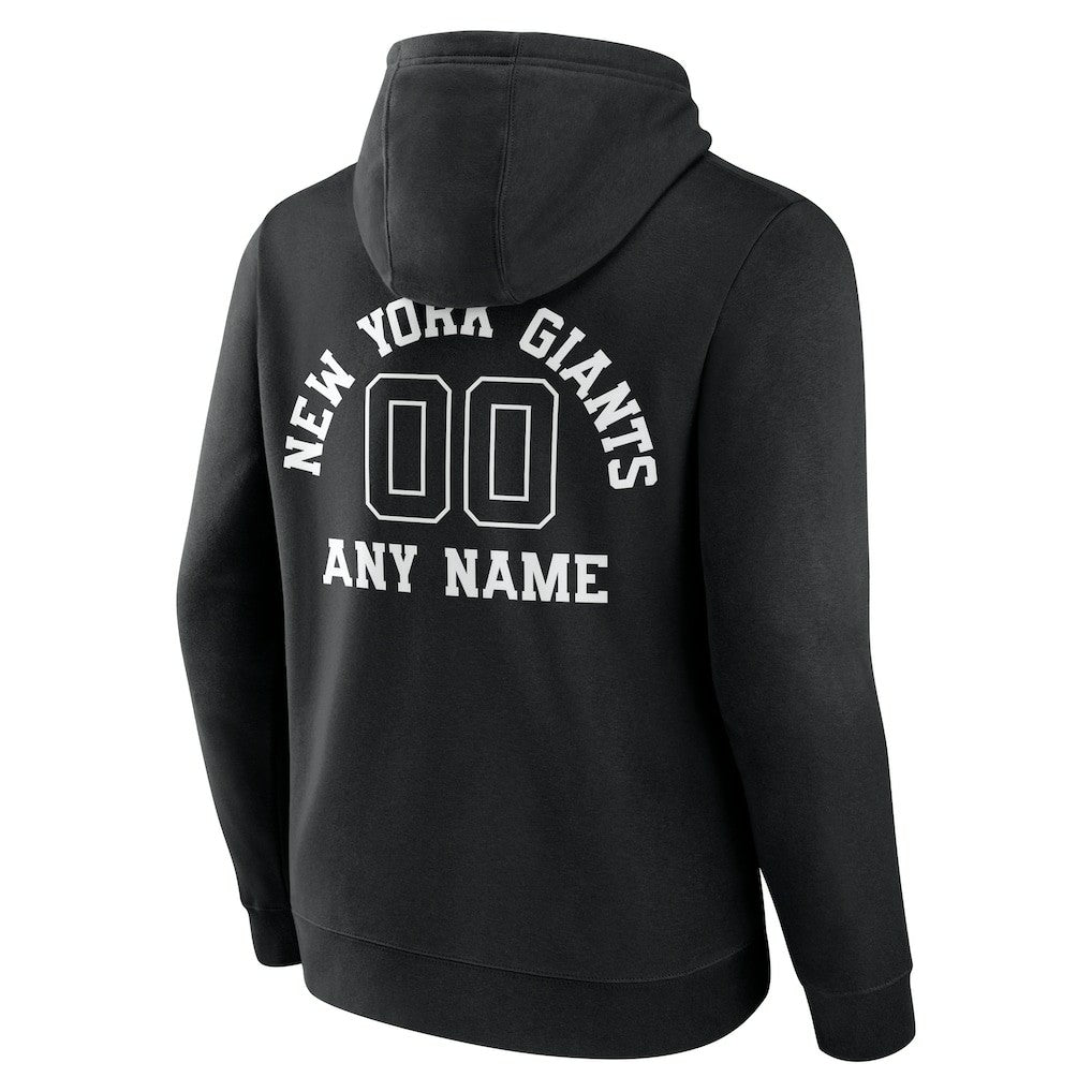 Personalized Name & Number Pullover Hoodie - New York Giants