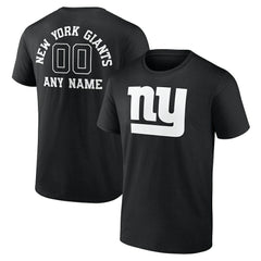 Personalized Name & Number Monochrome T-Shirt - New York Giants