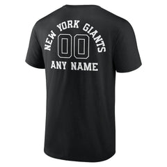 Personalized Name & Number Monochrome T-Shirt - New York Giants